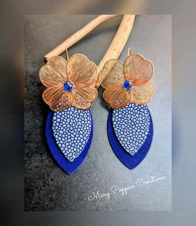 Boucles d'oreilles Majorelle I