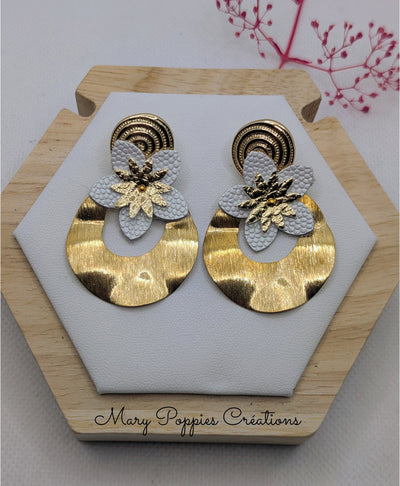 Boucles d'oreilles Camélia I