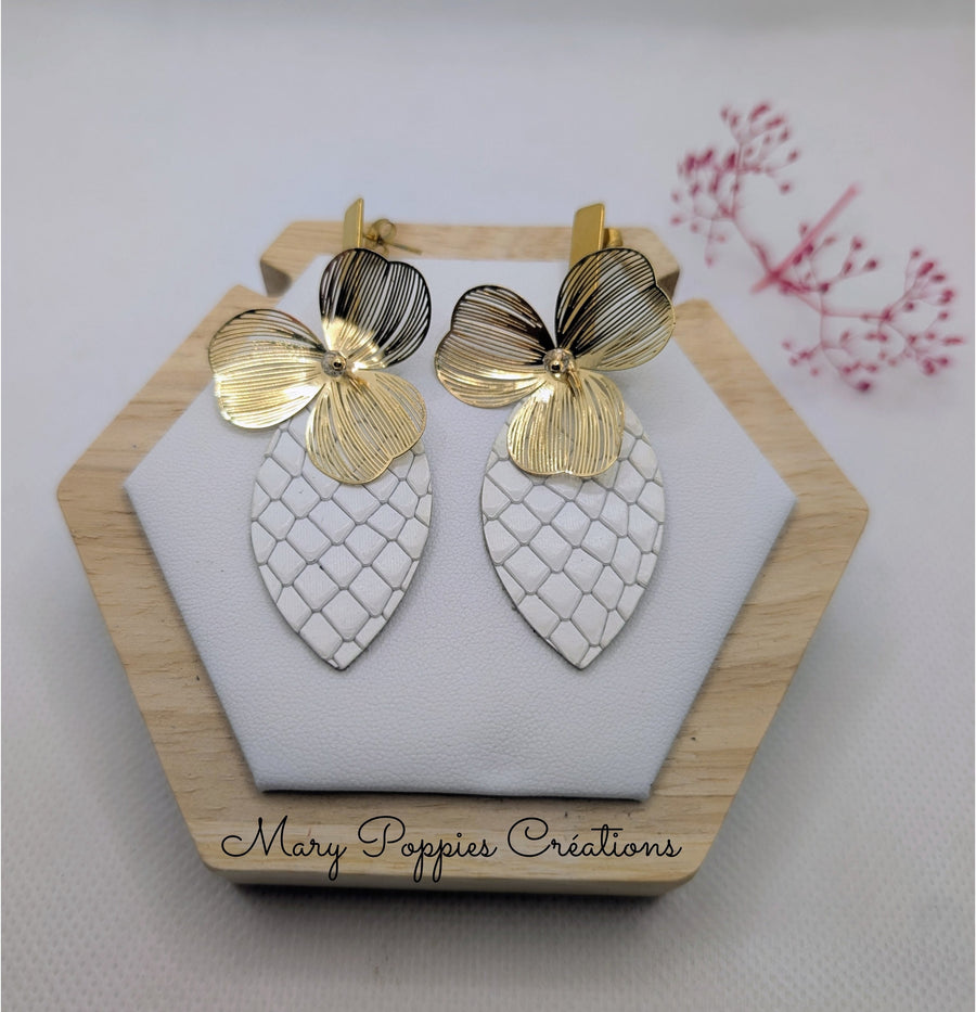 Boucles d'oreilles Camélia III