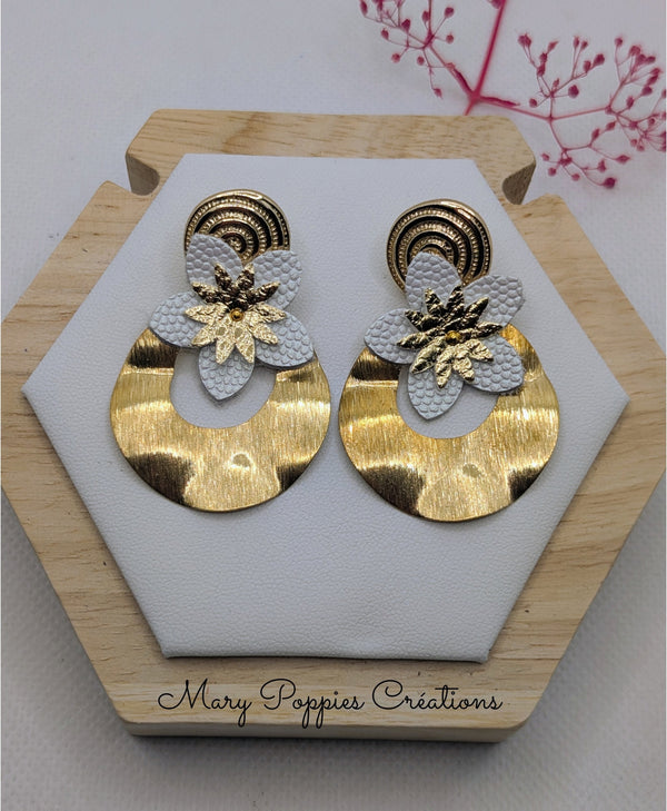 Boucles d'oreilles Camélia I