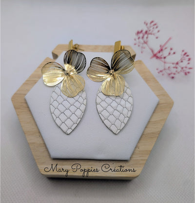 Boucles d'oreilles Camélia III