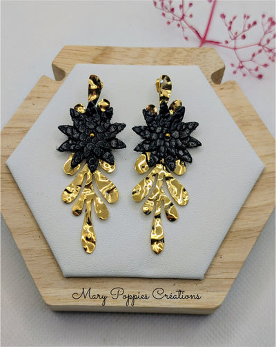 Boucles d'oreilles Orchidée II